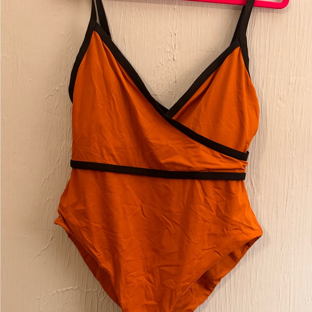 Andie Vibrant Orange Kids One Piece